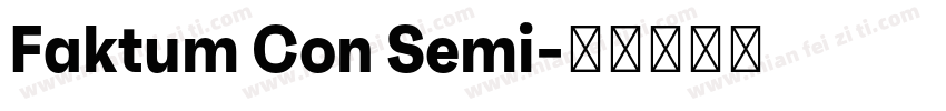 Faktum Con Semi字体转换